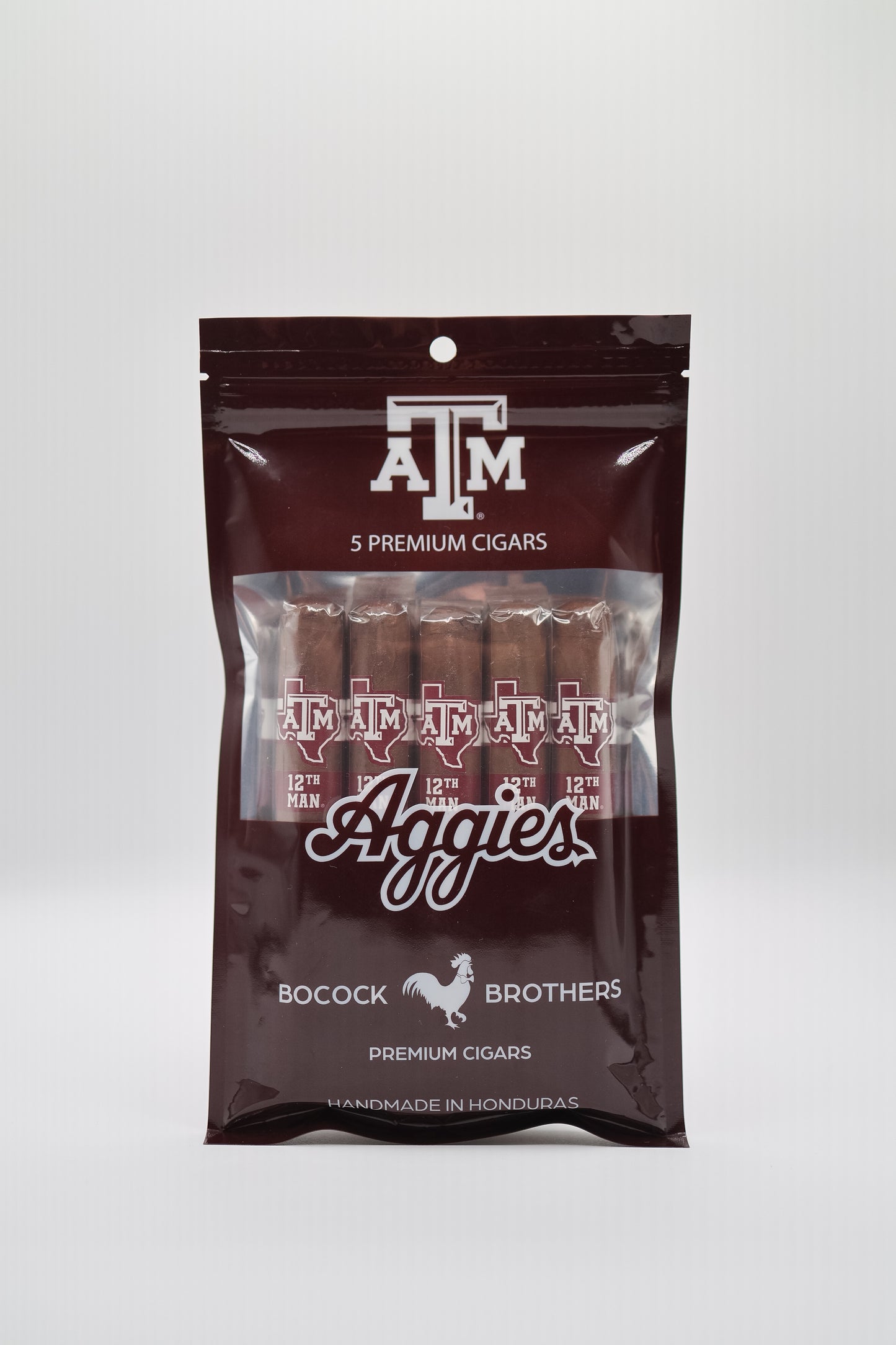 Aggie 5-Pack – Maroon Habano (Toro)
