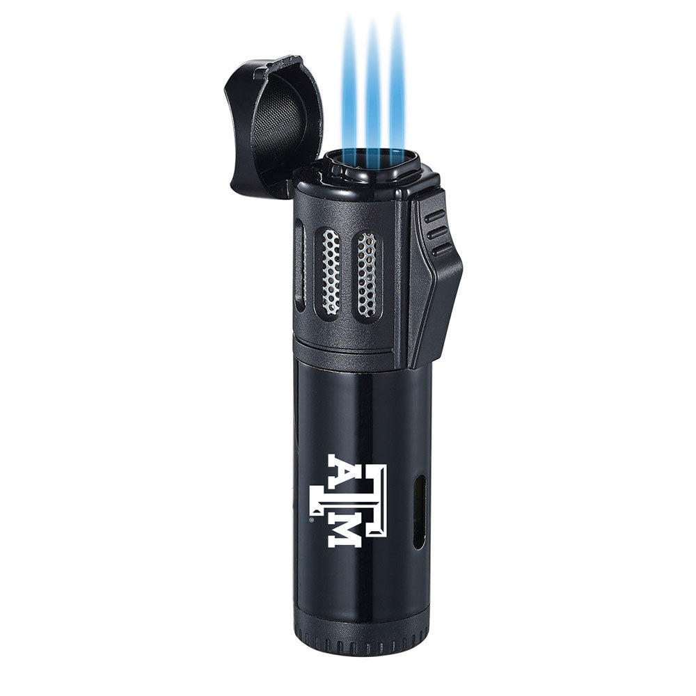 Texas A&M Triple Flame Torch Lighter Black