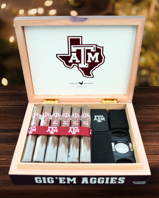 Aggie Maroon Habano Gift Set with Lighter and Cutter