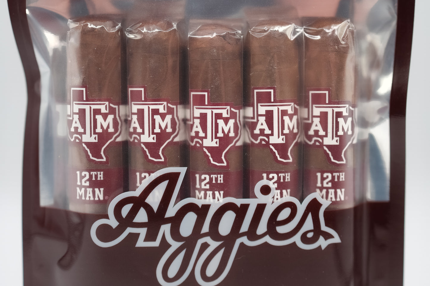 Aggie 5-Pack – Maroon Habano (Toro)
