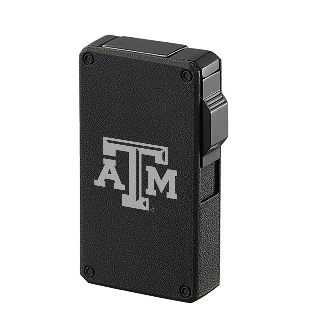 Texas A&M Wind Resistant Torch Flame Lighter Charcoal Black